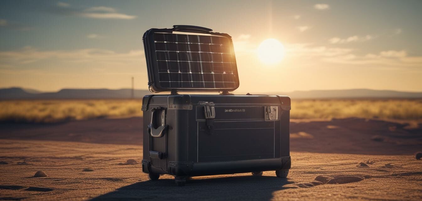 Solar-powered suitcase